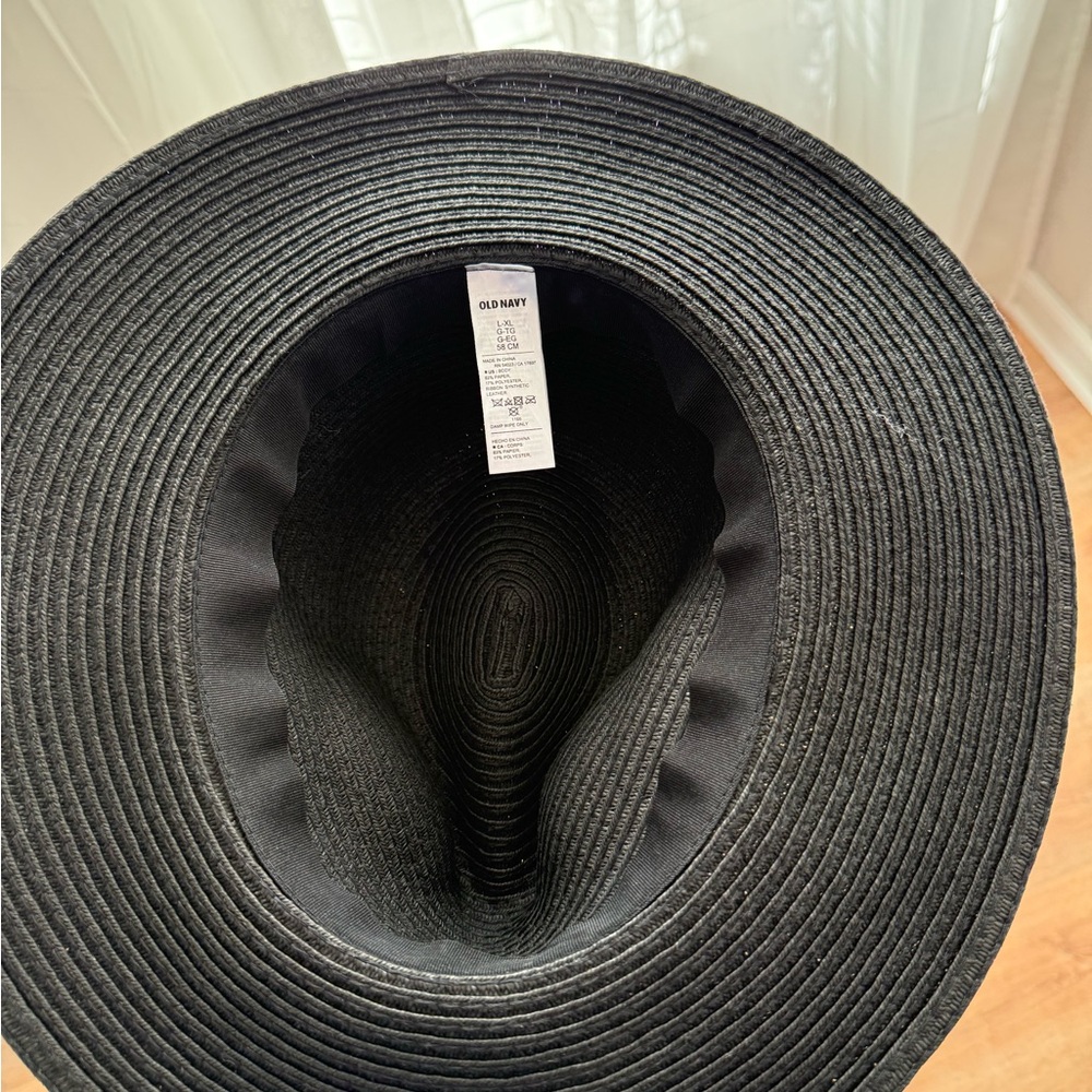 Old Navy Black Wide-Brim Hat - Picture 2 of 3